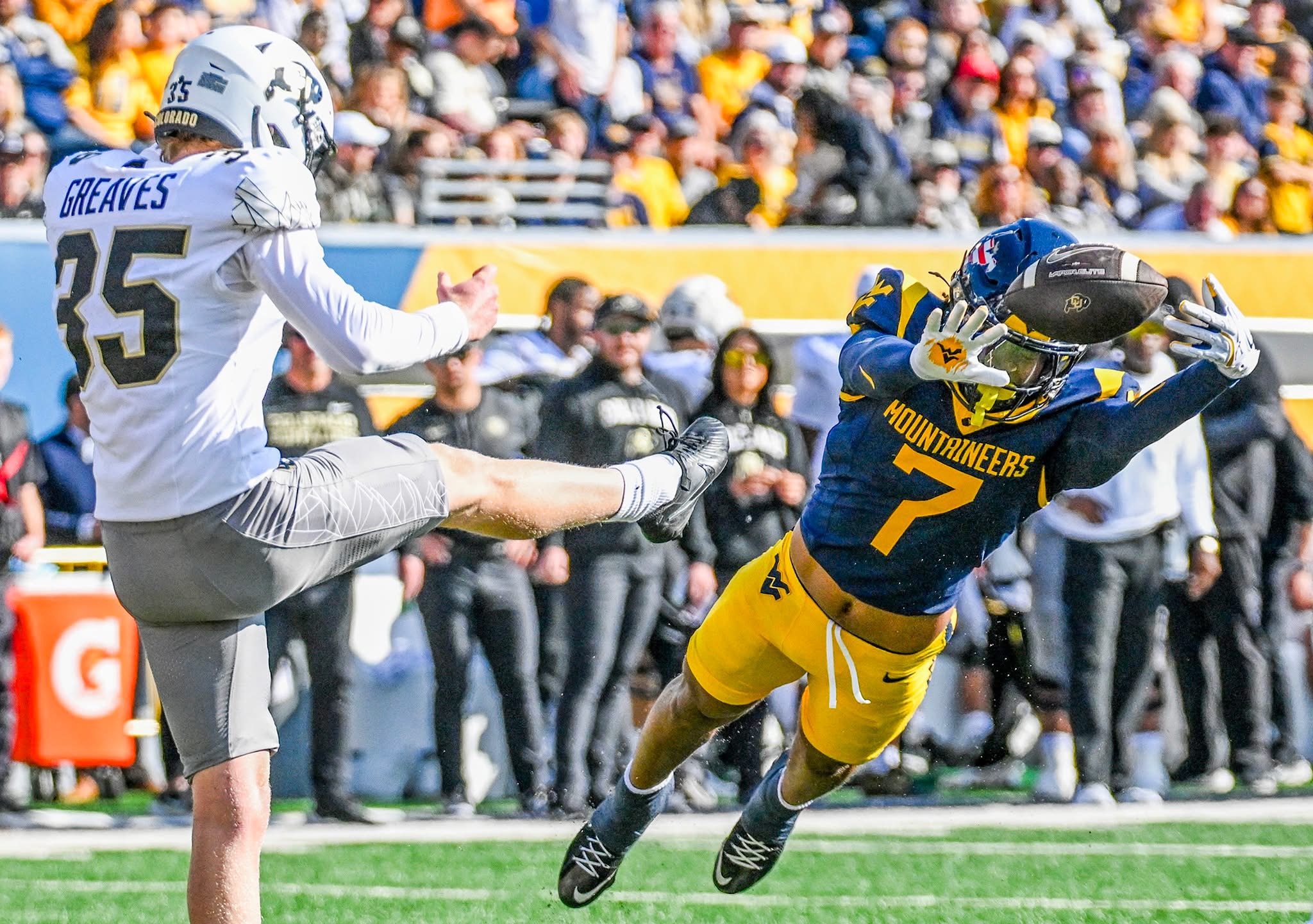WVU football game photograph by Dale Sparks